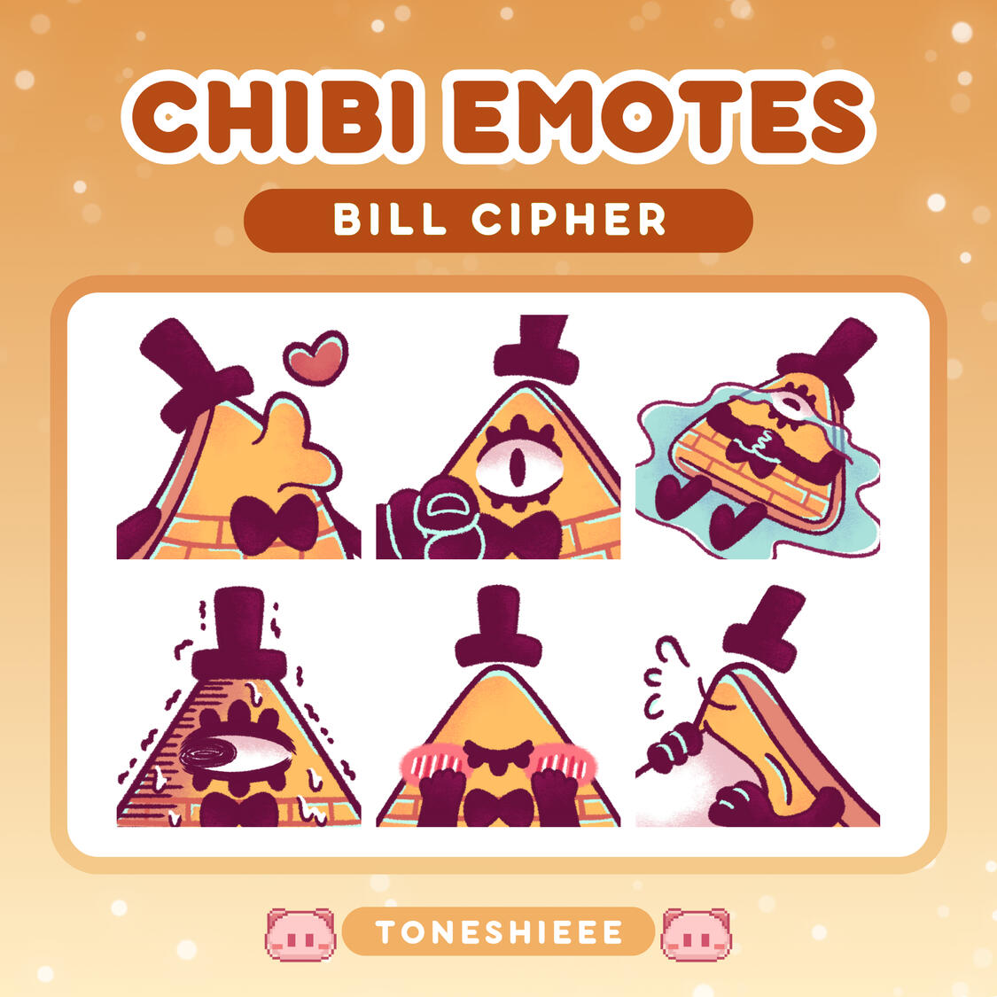 BILL CIPHER STATIC EMOTES