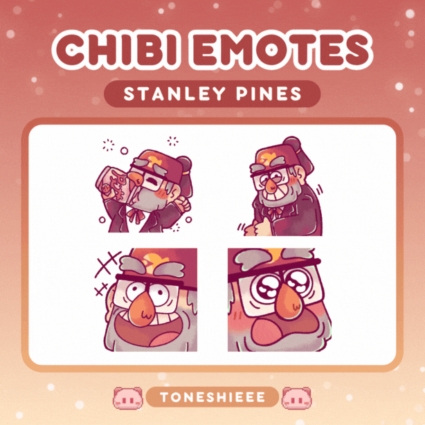 STANLEY PINES ANIMATED EMOTES - PACK 1
