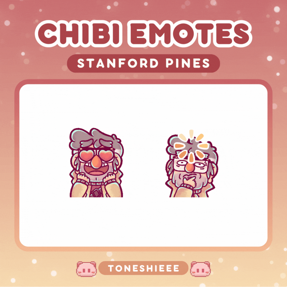 STANFORD PINES ANIMATED EMOTES