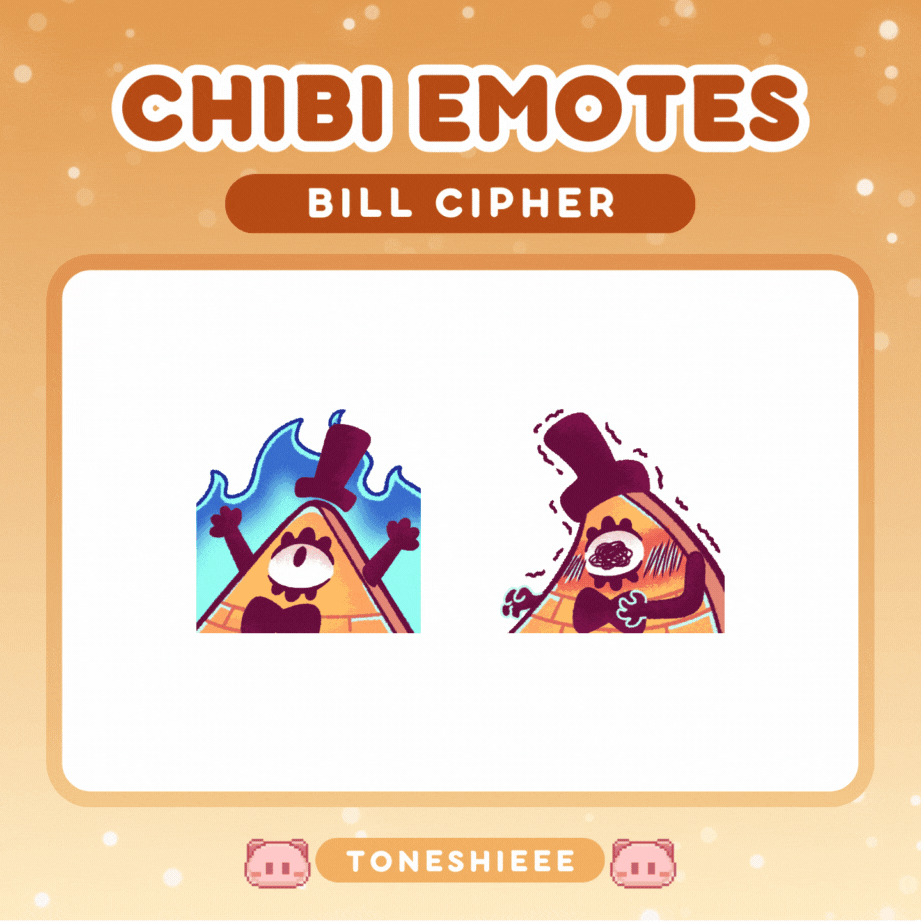 BILL CIPHER ANIMATED EMOTES