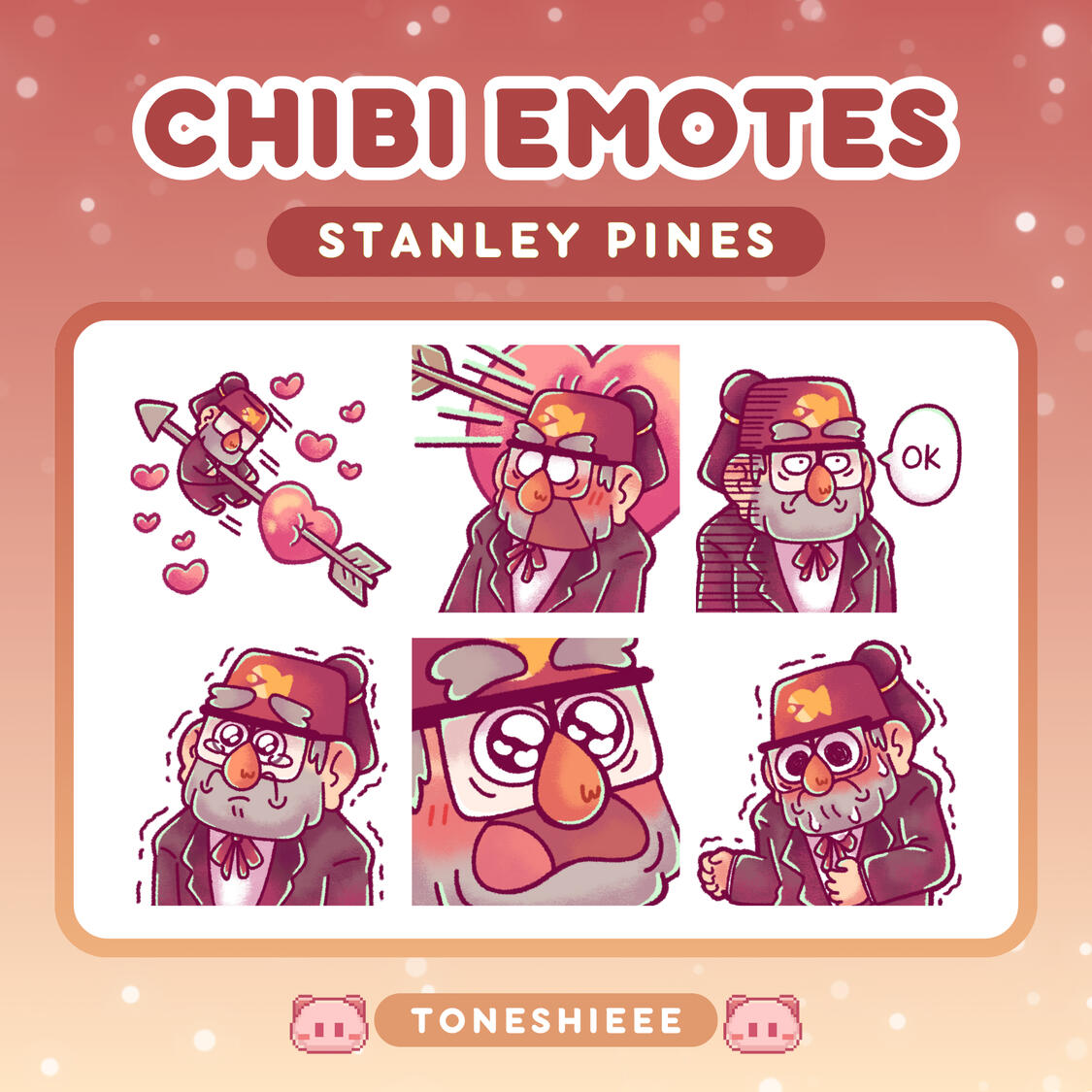 STANLEY PINES STATIC EMOTES - PACK 4