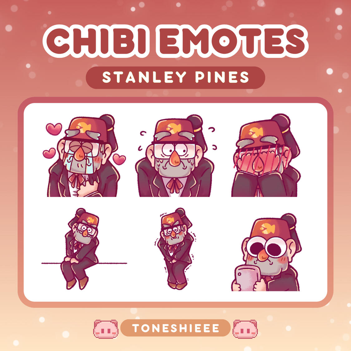 STANLEY PINES STATIC EMOTES - PACK 3
